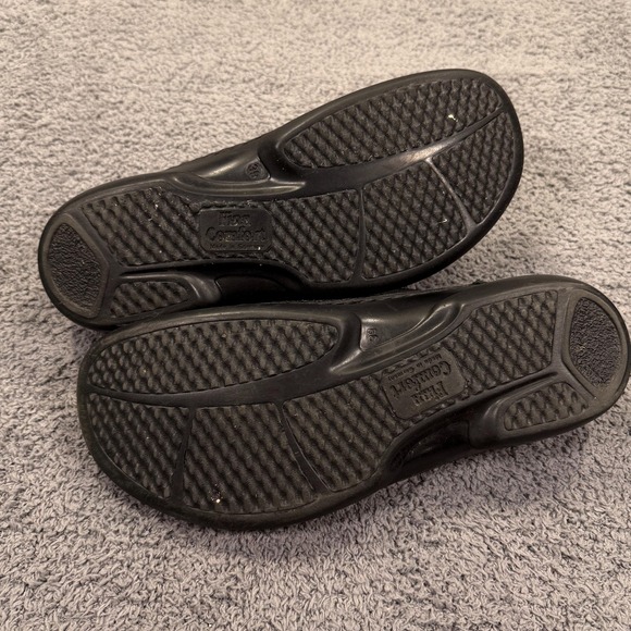 Finn Comfort Sandals Womens Size 39 Black Slide Shoes Leather Orthopedic Germany - Picture 8 of 10